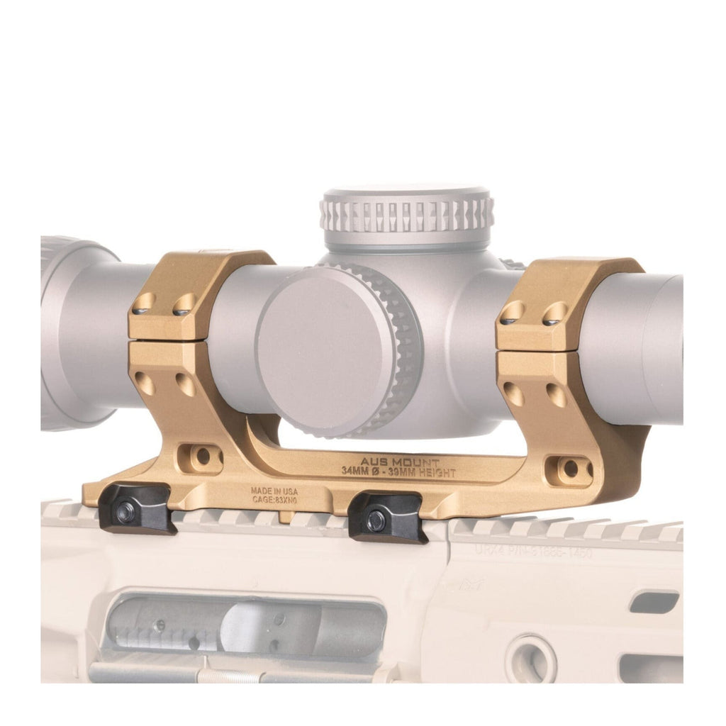 Reptilia AUS 34mm Scope Mount with ROF-90 for ACRO and Bubble Level Bundle (FDE)