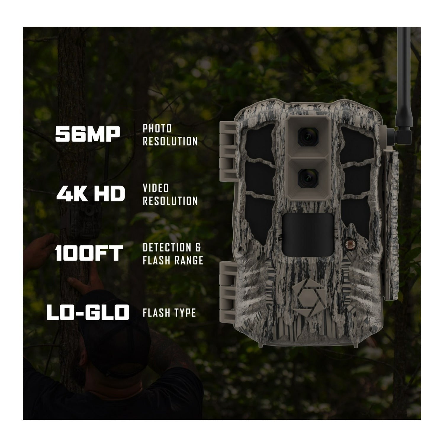Stealth Cam Spectre 4K Pro 56MP UHD Cellular Trail Camera
