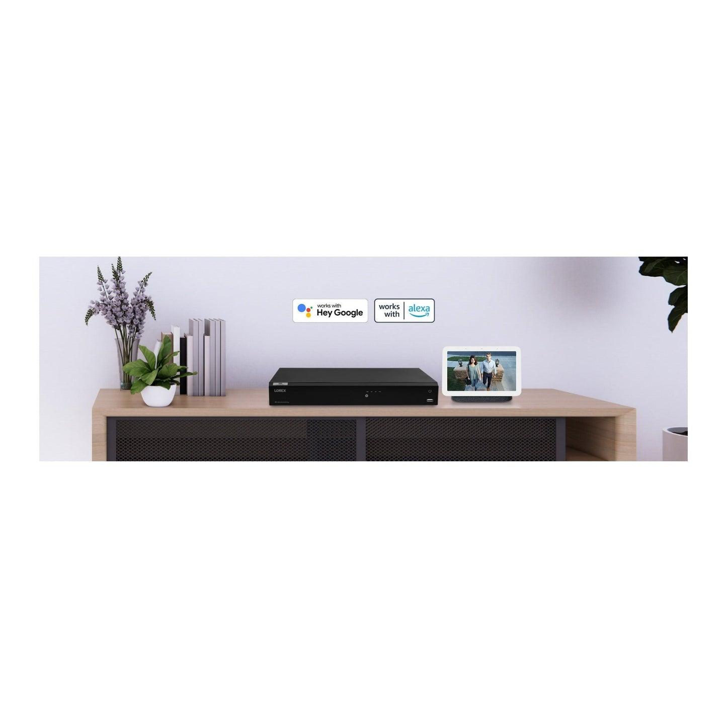 Lorex 4K 16-channel 3TB Wired NVR System with 8 Smart Deterrence Cameras and 4K Resolution