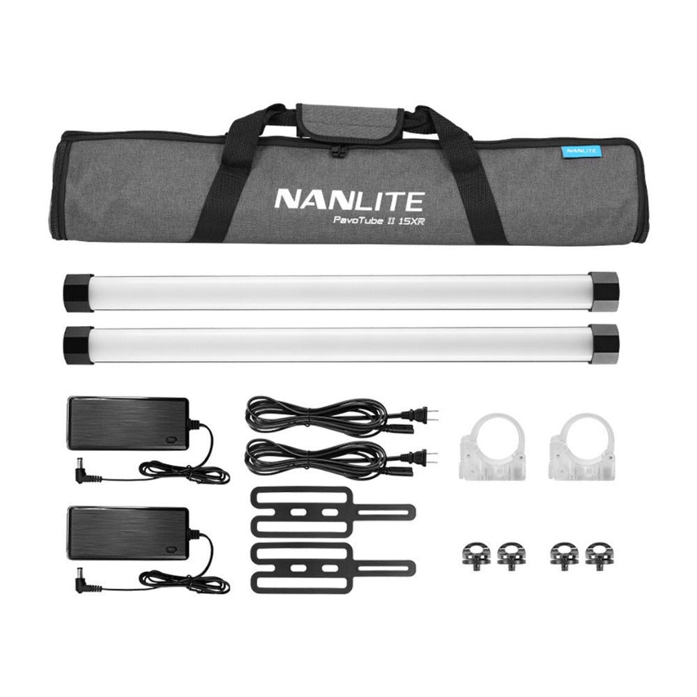 Nanlite PavoTube II 15XR 2FT CRMX Pixel Tubes with Internal Battery 2-Light Kit