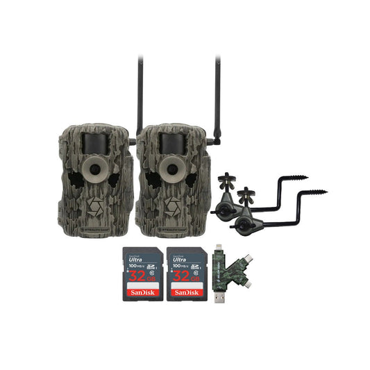 Stealth Cam 36MP Fusion Max Cellular Trail Camera with 80-Feet Detection Range (2-Pack) Bundle