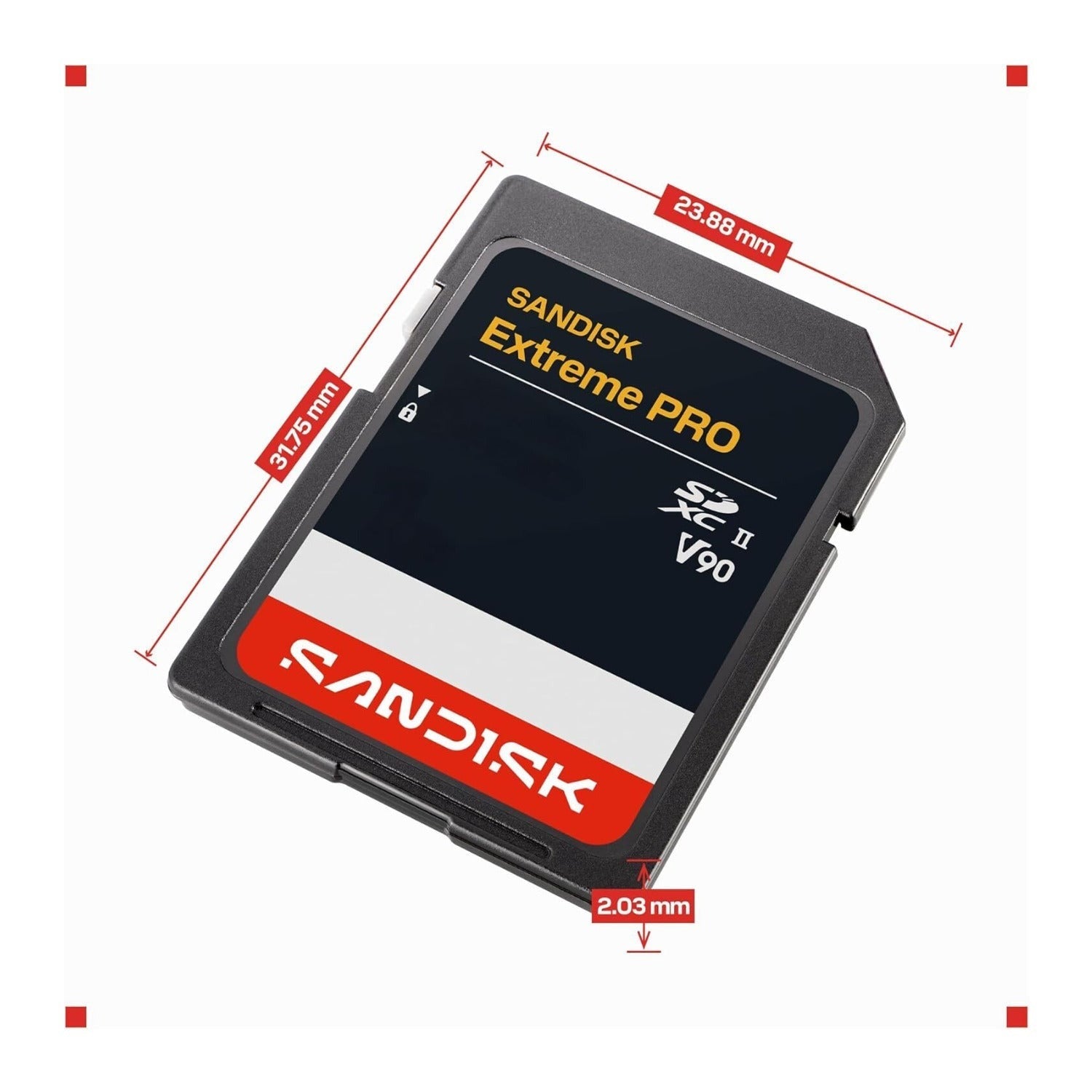 SanDisk 128GB Extreme PRO UHS-II V90 SDXC Memory Card