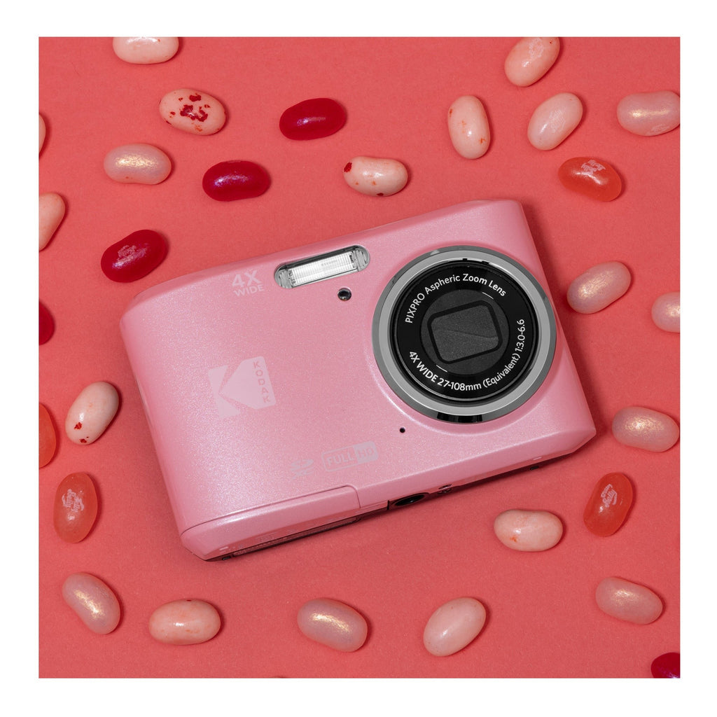 Kodak PixPro FZ45 Friendly Zoom Digital Camera (Pastel Pink) & 32GB Card Bundle