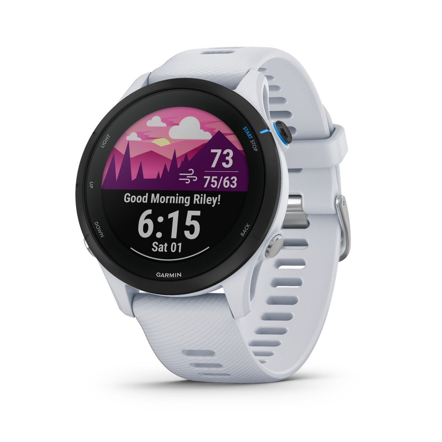 Garmin Forerunner 255 Music Running Watch (Whitestone)