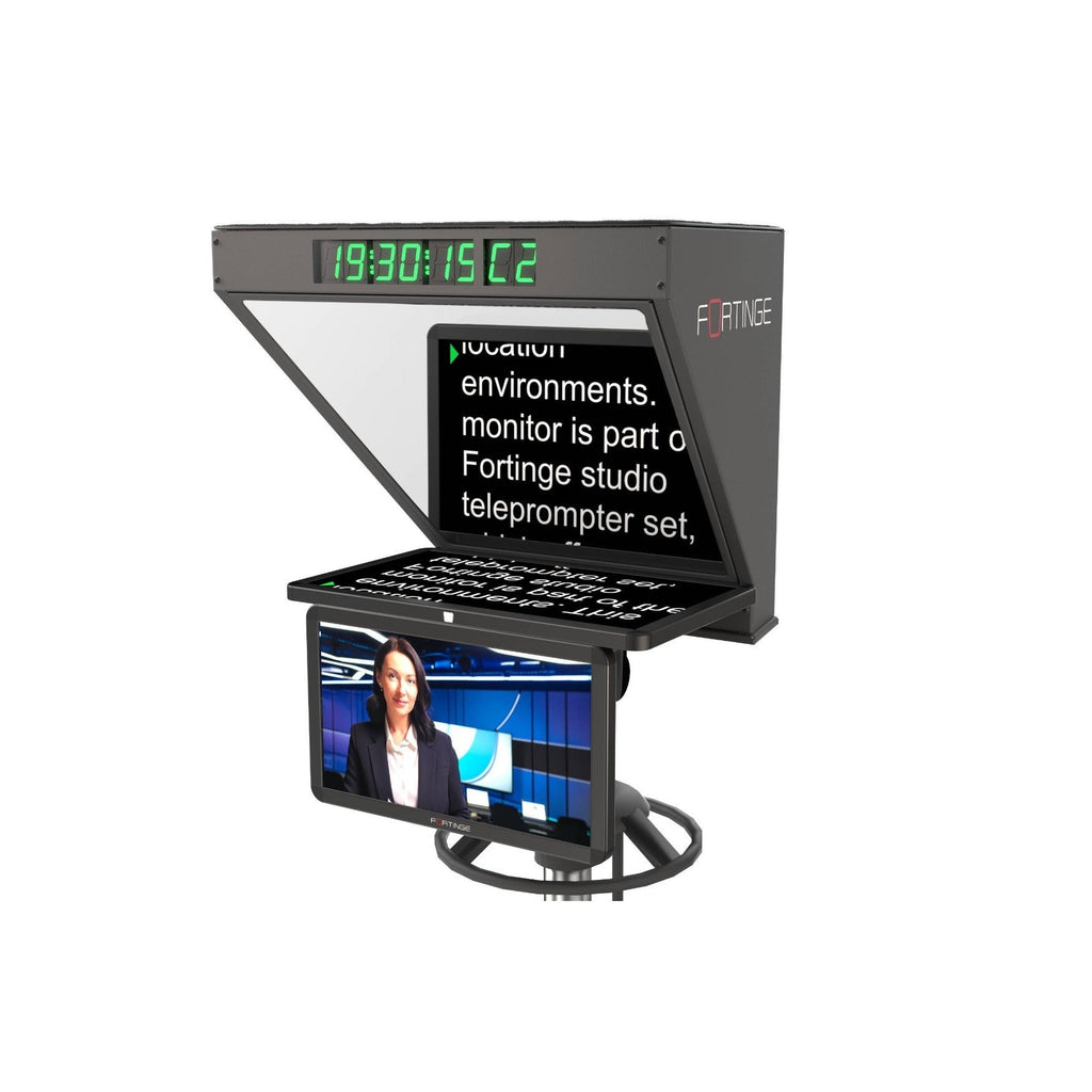 Fortinge ROBO 19-Inch High-Brightness Studio Teleprompter with SDI Input/Output