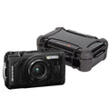 OM SYSTEM Tough TG-7 Digital Camera (Black) Bundle with Waterproof Hard Case