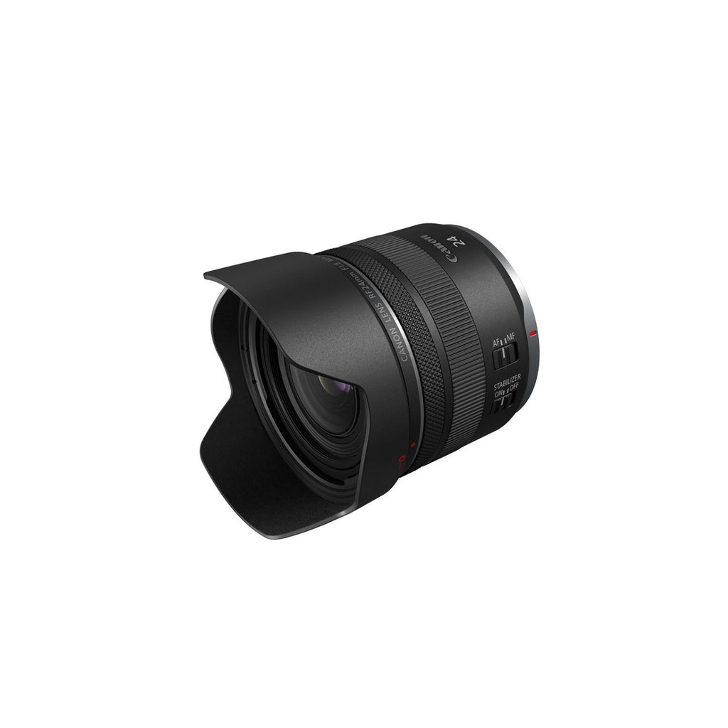 Canon RF 24mm f/1.8 Macro IS STM Lens with Weatherproof Hard Case Bundle