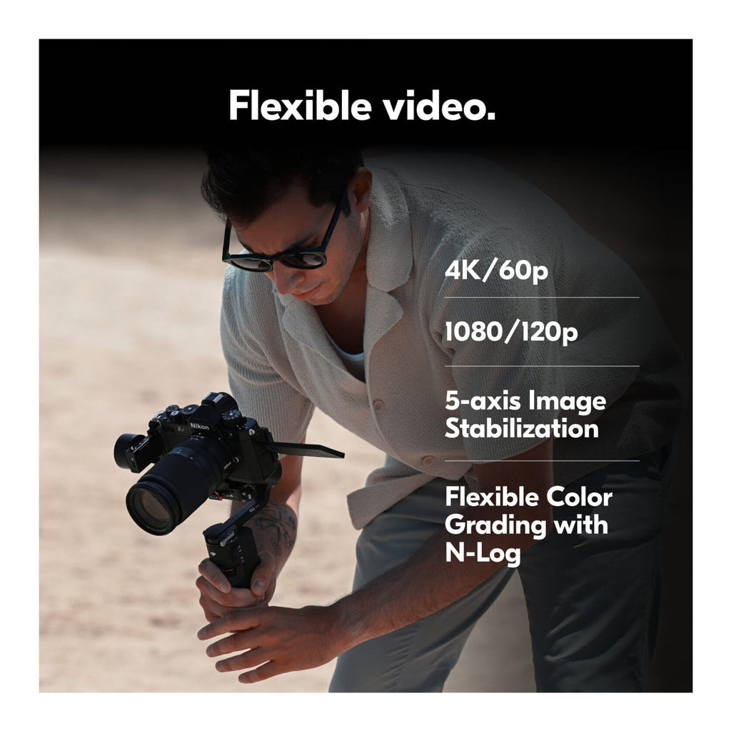 Nikon Zf Mirrorless Camera with 24-70mm f/4 Lens - 24.5MP, 4K UHD Video (Silver)