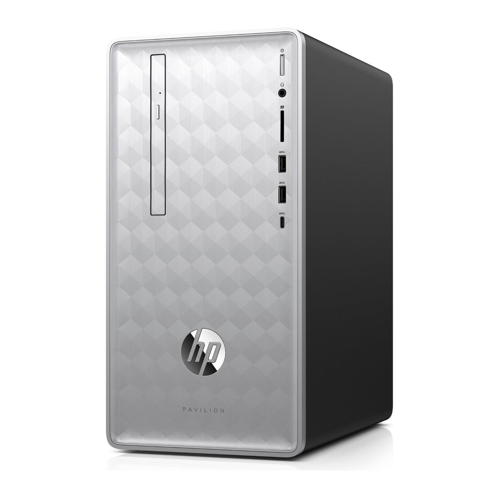 HP Pavilion 590 Desktop PC, Intel Core i7-9700, 16GB RAM, 1TB HDD + 128GB SSD, Radeon Graphics 4GB, Windows 10 (Certified Refurbished)