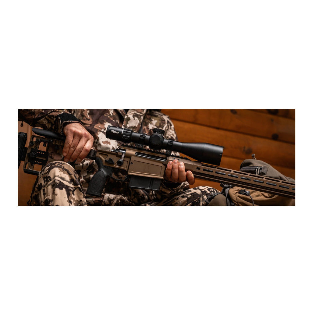 Sig Sauer TANGO-DMR 3-18x44mm 34mm Riflescope with Illuminated FFP MRAD DEV-L 2.0 Reticle