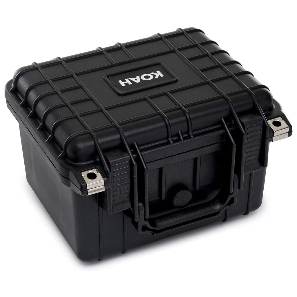 Koah Weatherproof Hard Case with Customizable Foam (10 x 9 x 7 Inch)