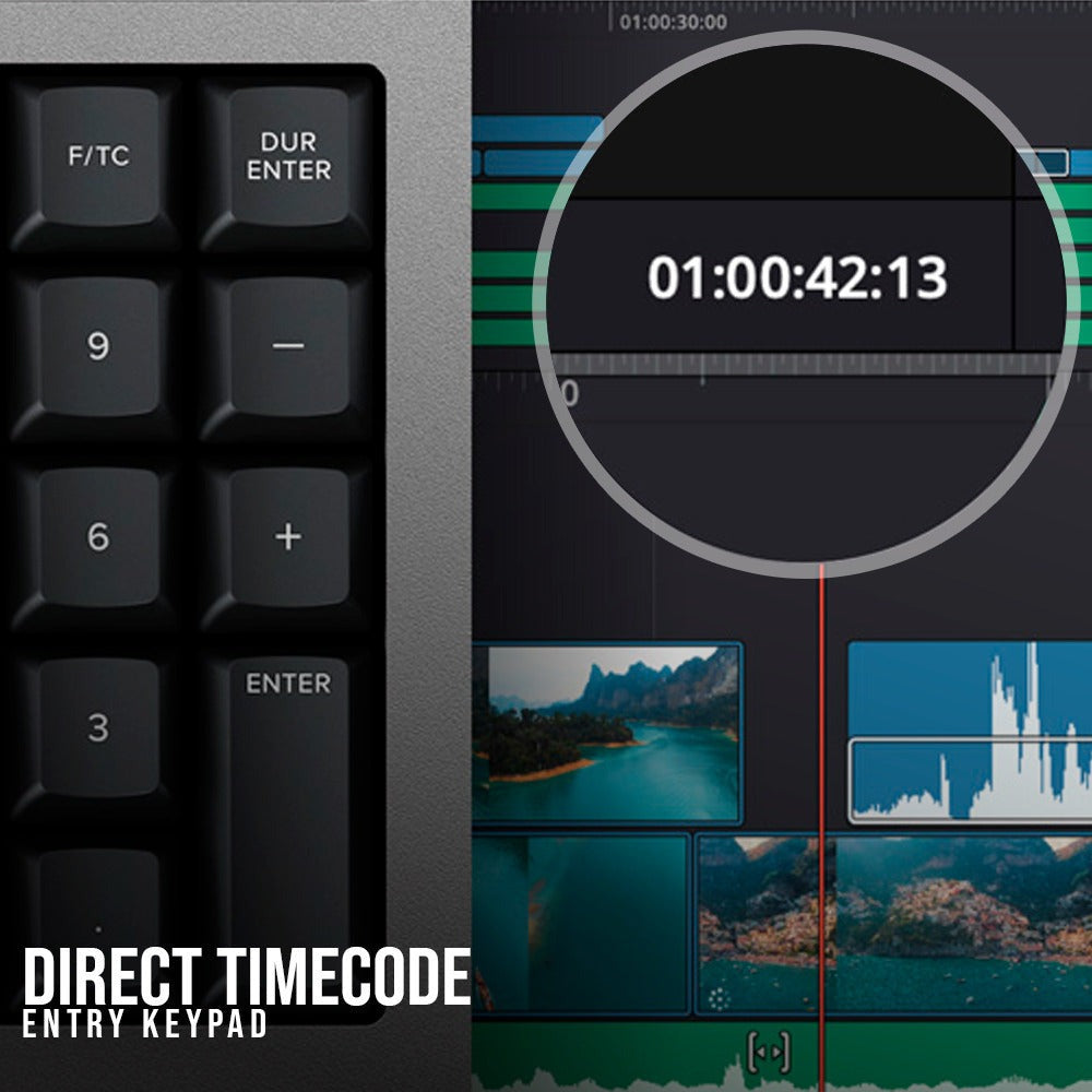 Blackmagic Design USB DaVinci Resolve Editor Full-Size Keyboard (Black)