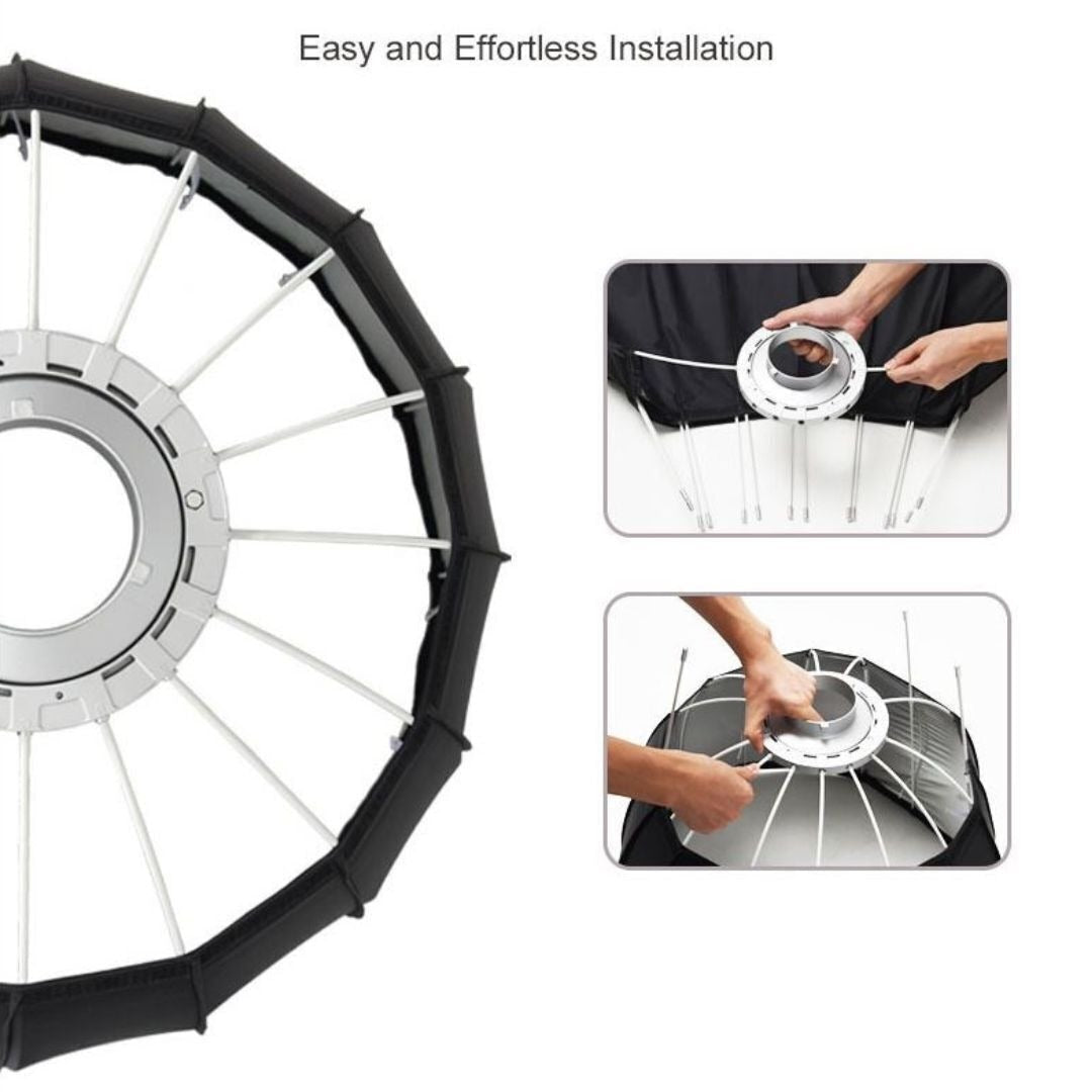 Godox P120L Light Version 47-Inch Portable and Easy To Install Parabolic Softbox with Bowens Mount