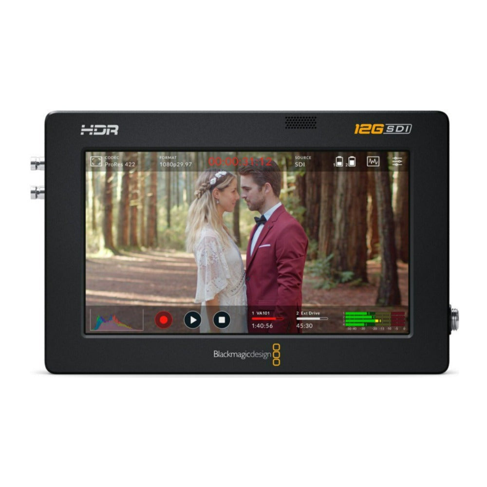 Blackmagic Design Video Assist 5-Inch 12G HDR with Bright Wide Gamut LCD and RAW Recording (Black)
