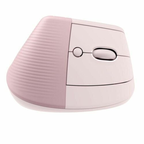 Logitech Lift Vertical Wireless Ergonomic Mouse with Customizable Buttons - Rose