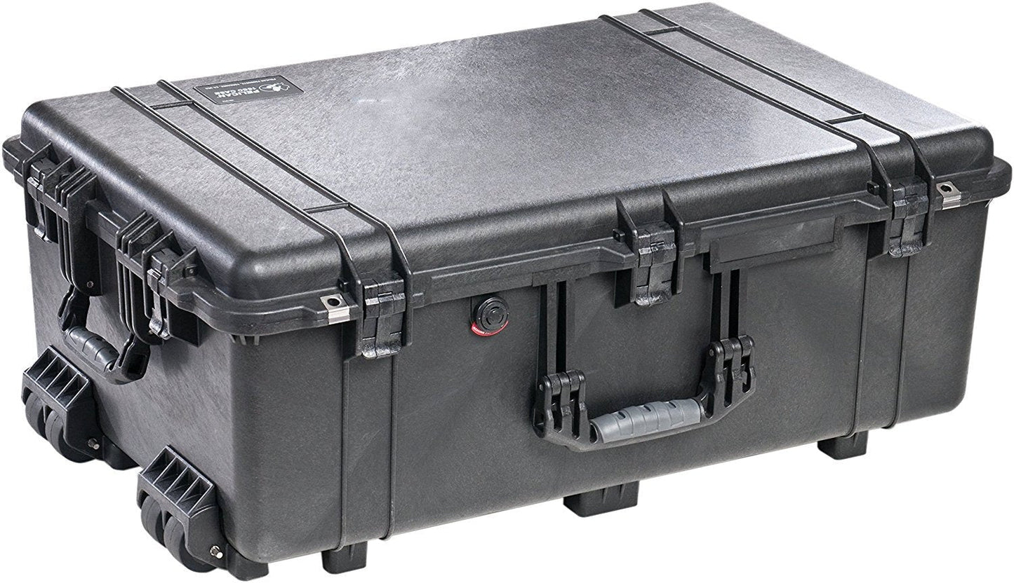 Pelican 1654 Waterproof 1650 Case with Yellow and Black Divider Set (Black)