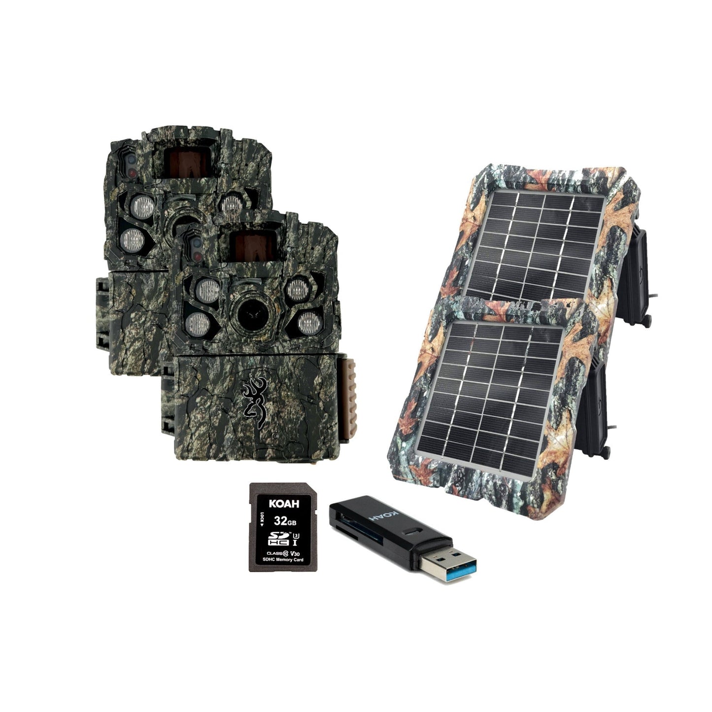 Browning Strike Force FHDR 40MP Trail Camera (2 Pack) Bundle with Accessories