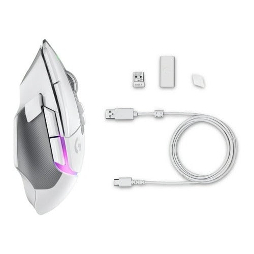Logitech G502 X PLUS Wireless Gaming Mouse (White)