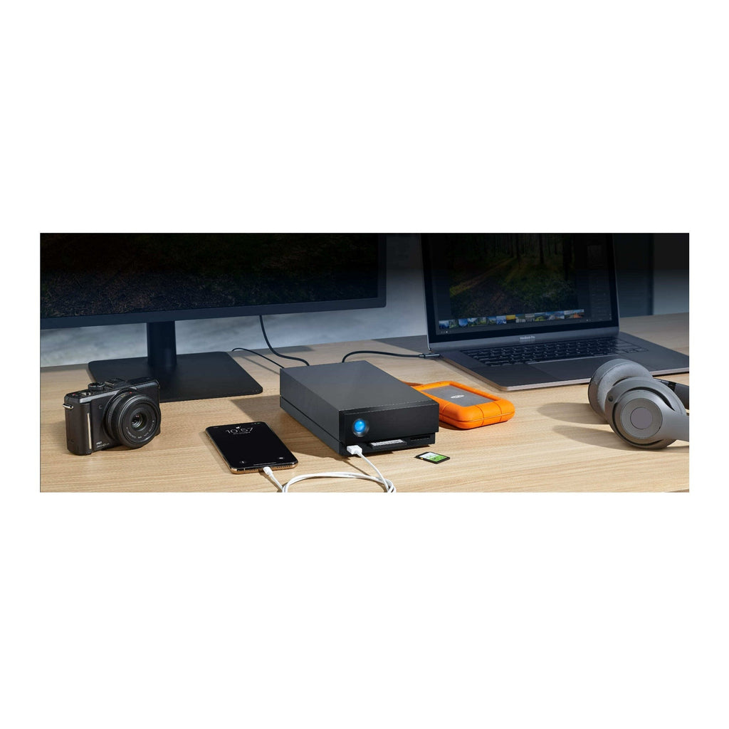 LaCie Self-Cooling Aluminum Enclosure 1big Seagate IronWolf Pro Enterprise-Class Drive 20TB Dock HDD