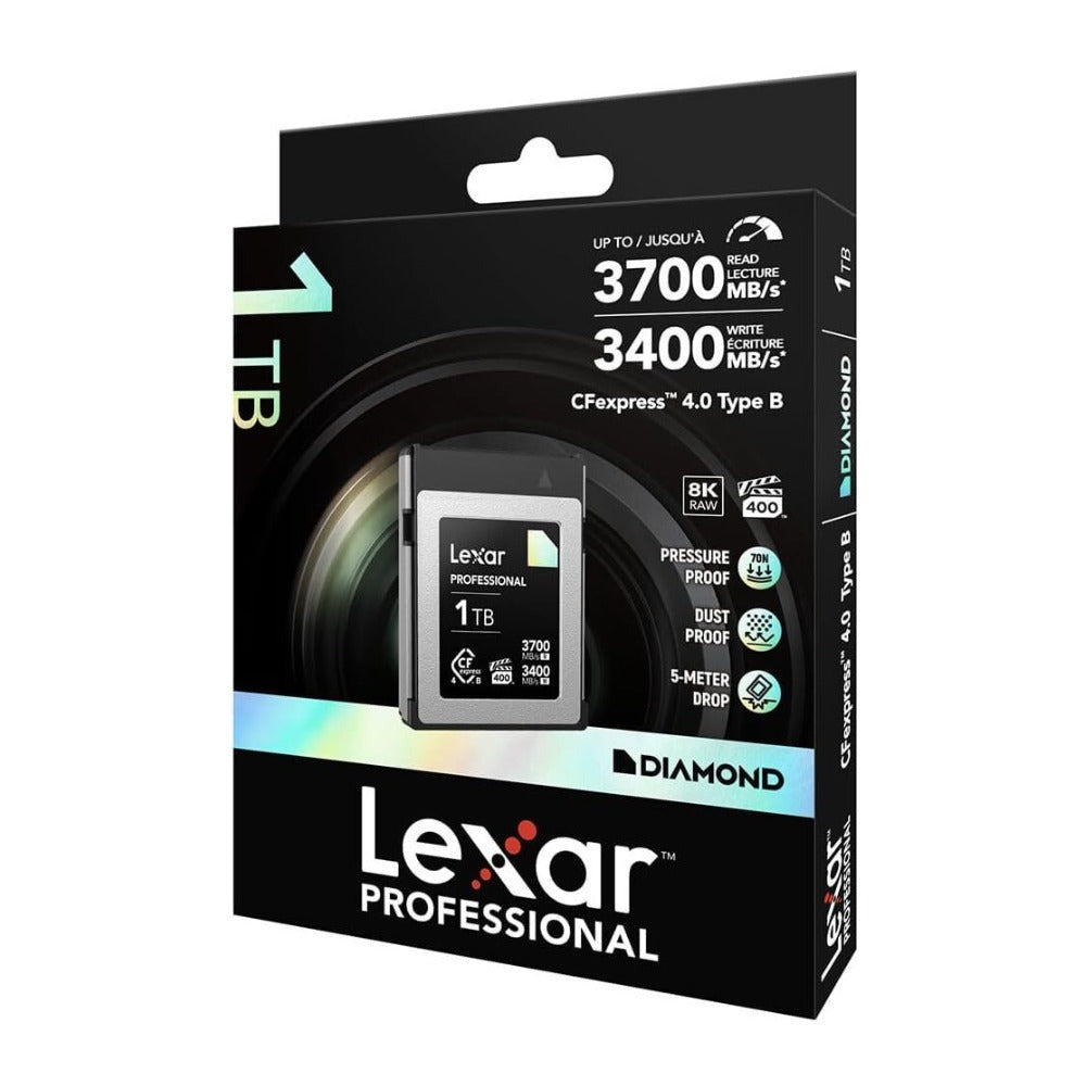 Lexar Diamond Series Professional 1TB CFexpress 4.0 Type-B Memory Card (Clear)