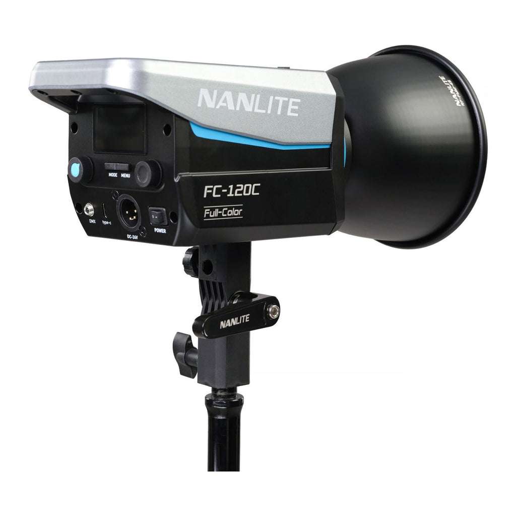 Nanlite FC120C RGB LED Spotlight with Rapid 60 FM Mount Softbox Bundle