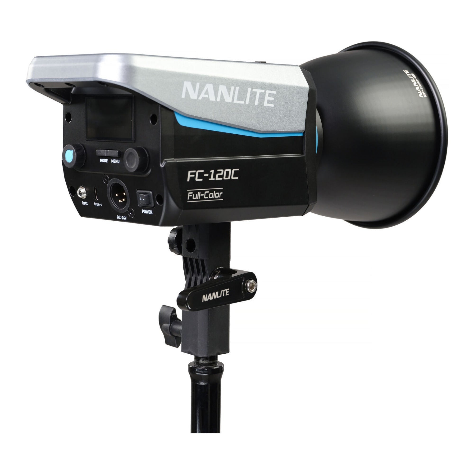 Nanlite FC120C RGB LED Spotlight with Rapid 60 FM Mount Softbox Bundle