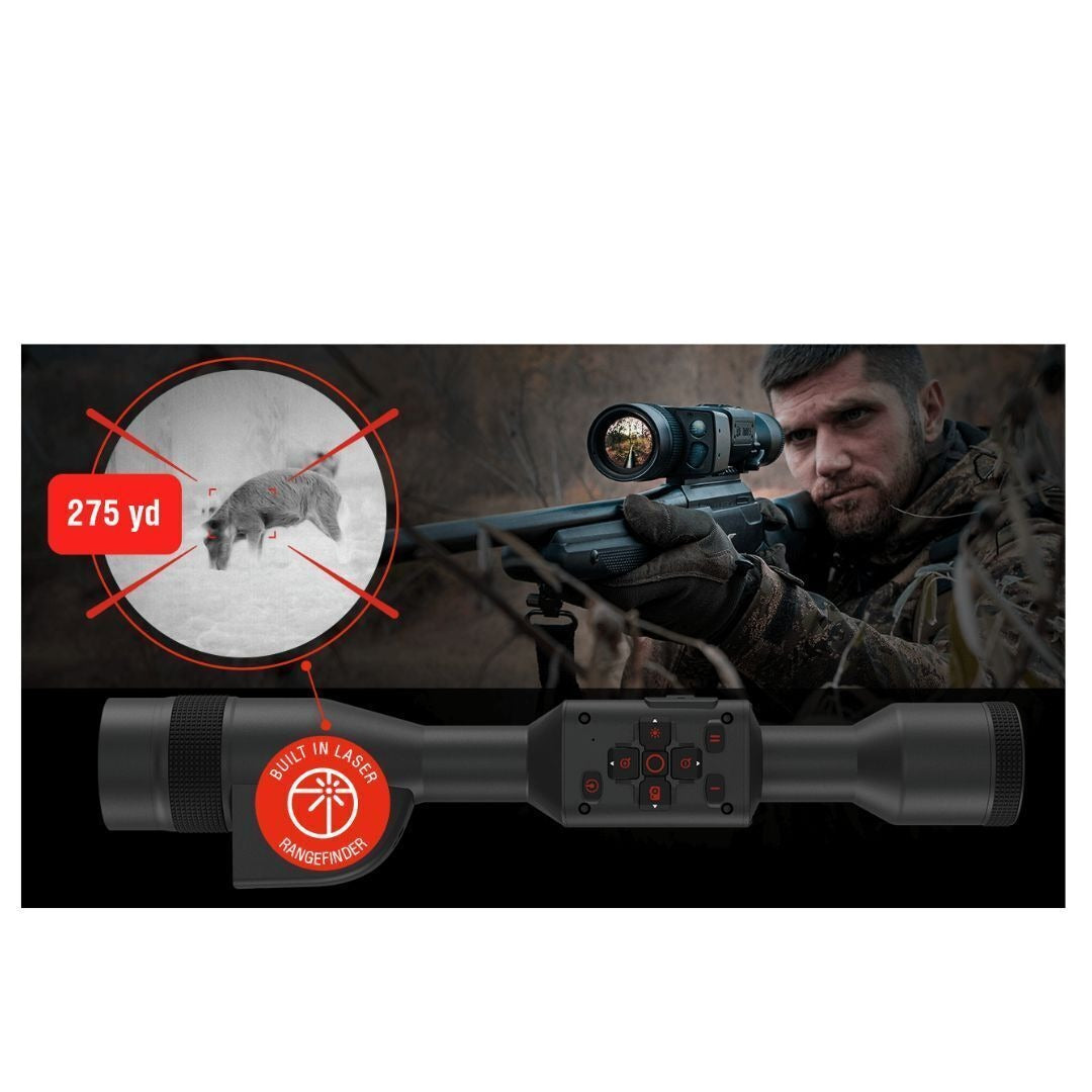 ATN ThOR 5 LRF 640x480 2-16x 12 Micron Weather-Resistant Smart HD Thermal Rifle Scope (Black)