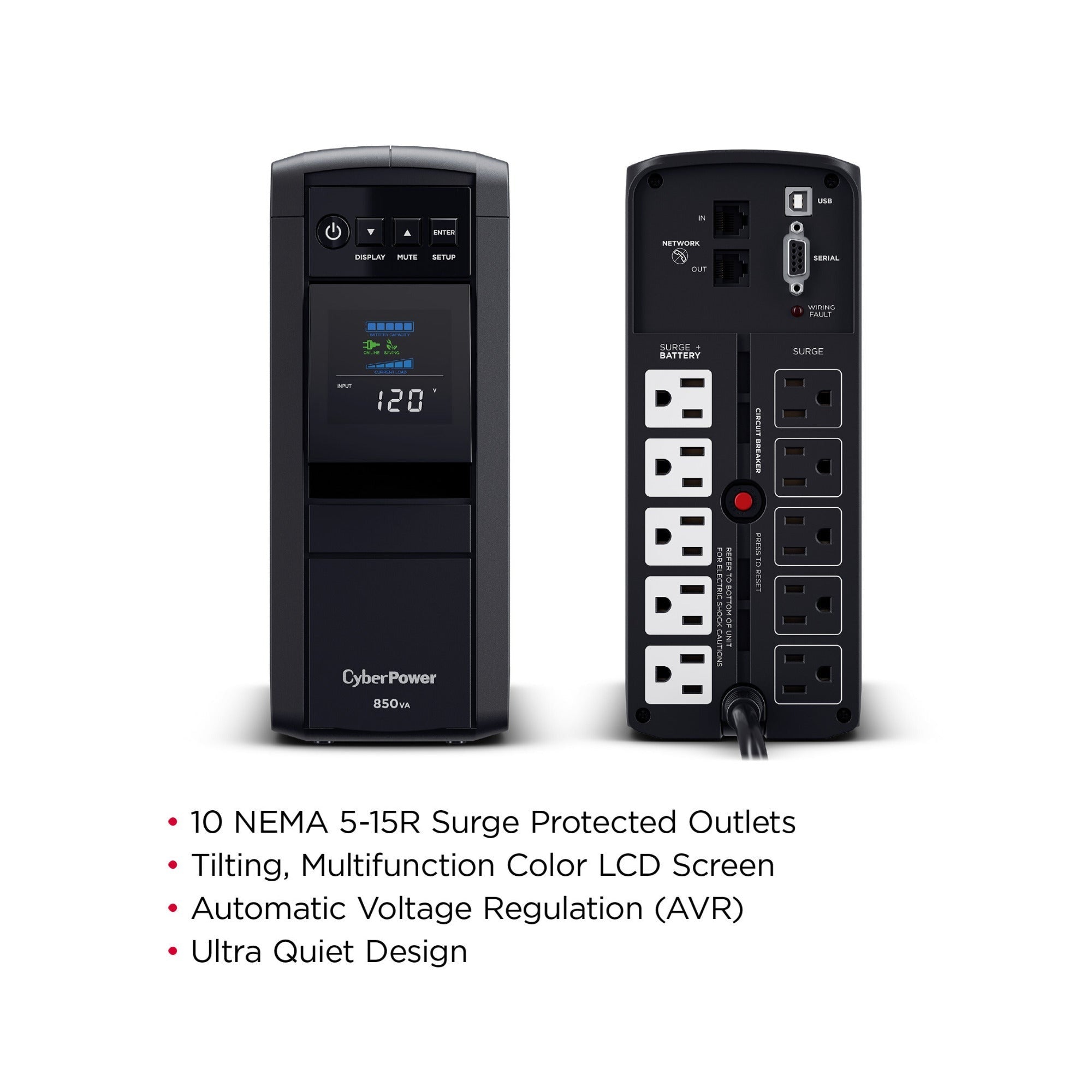 CyberPower PFC Sinewave UPS Battery Backup and Surge Protector (UL Certified)