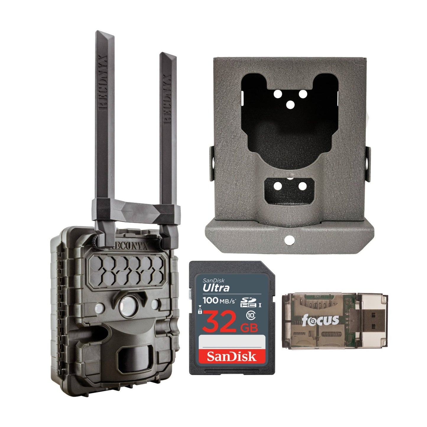Reconyx HyperFire2 Cellular Covert IR Camera (AT&T) with Security Box, 32GB SD Card, and Card Reader