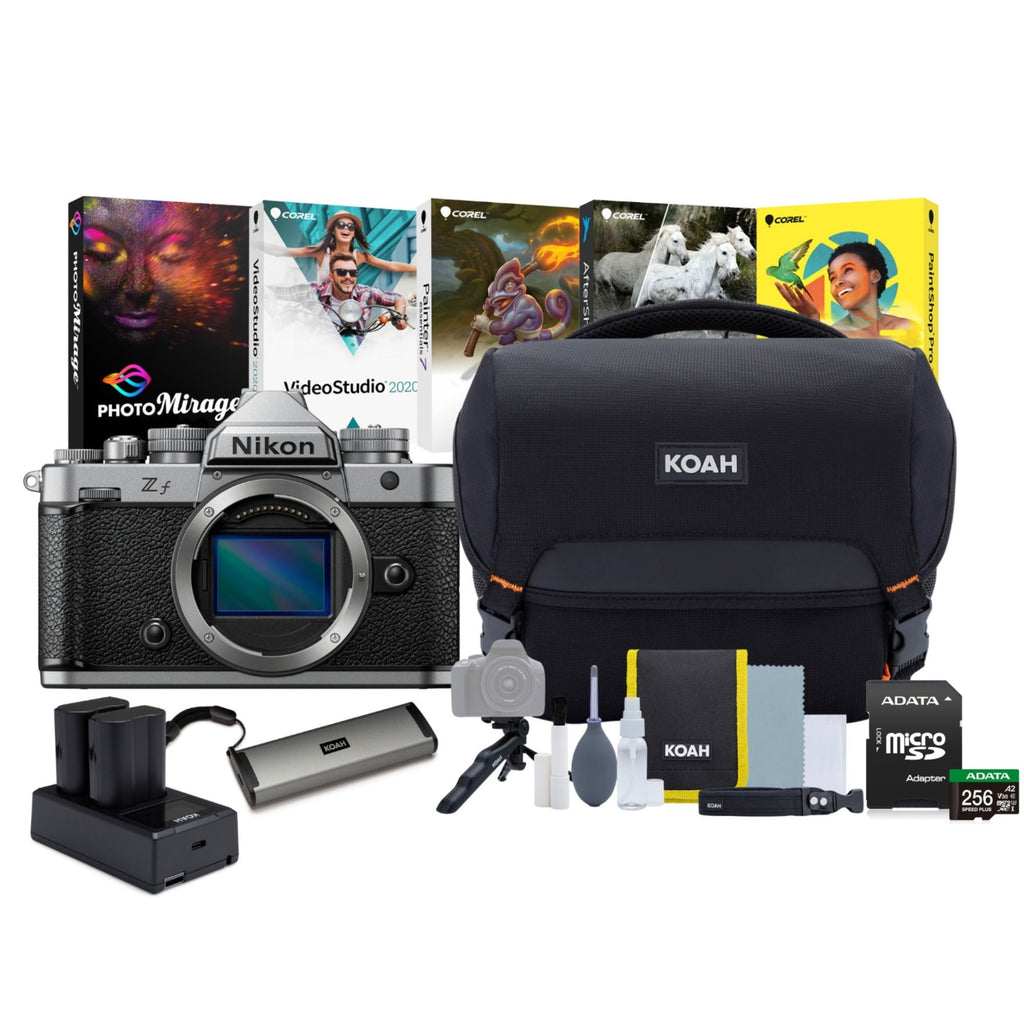 Nikon Zf Mirrorless Camera (Silver) with Accessories Bundle