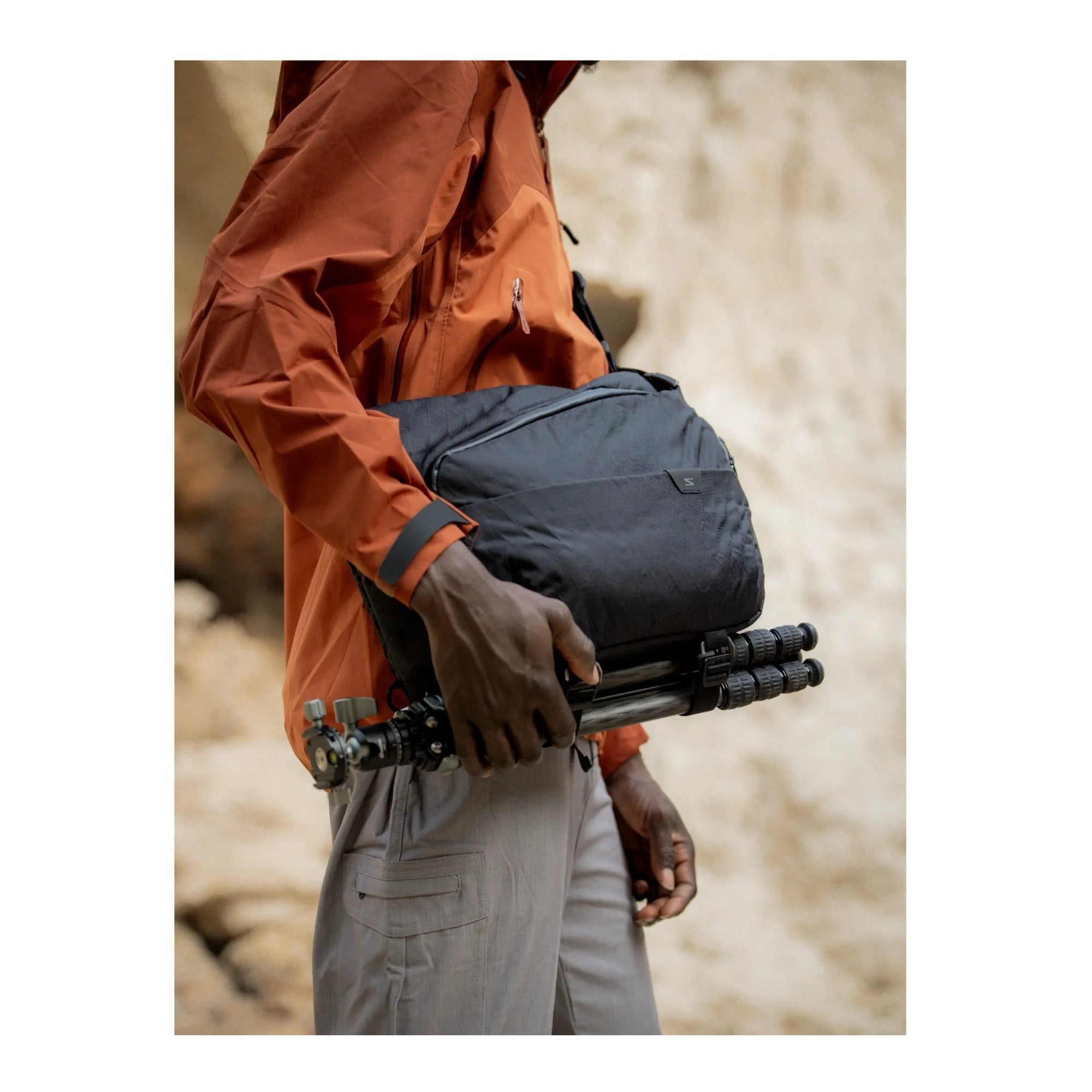 Sakk Gear Nomad Waterproof Laptop and Camera Sling Bag (Black)
