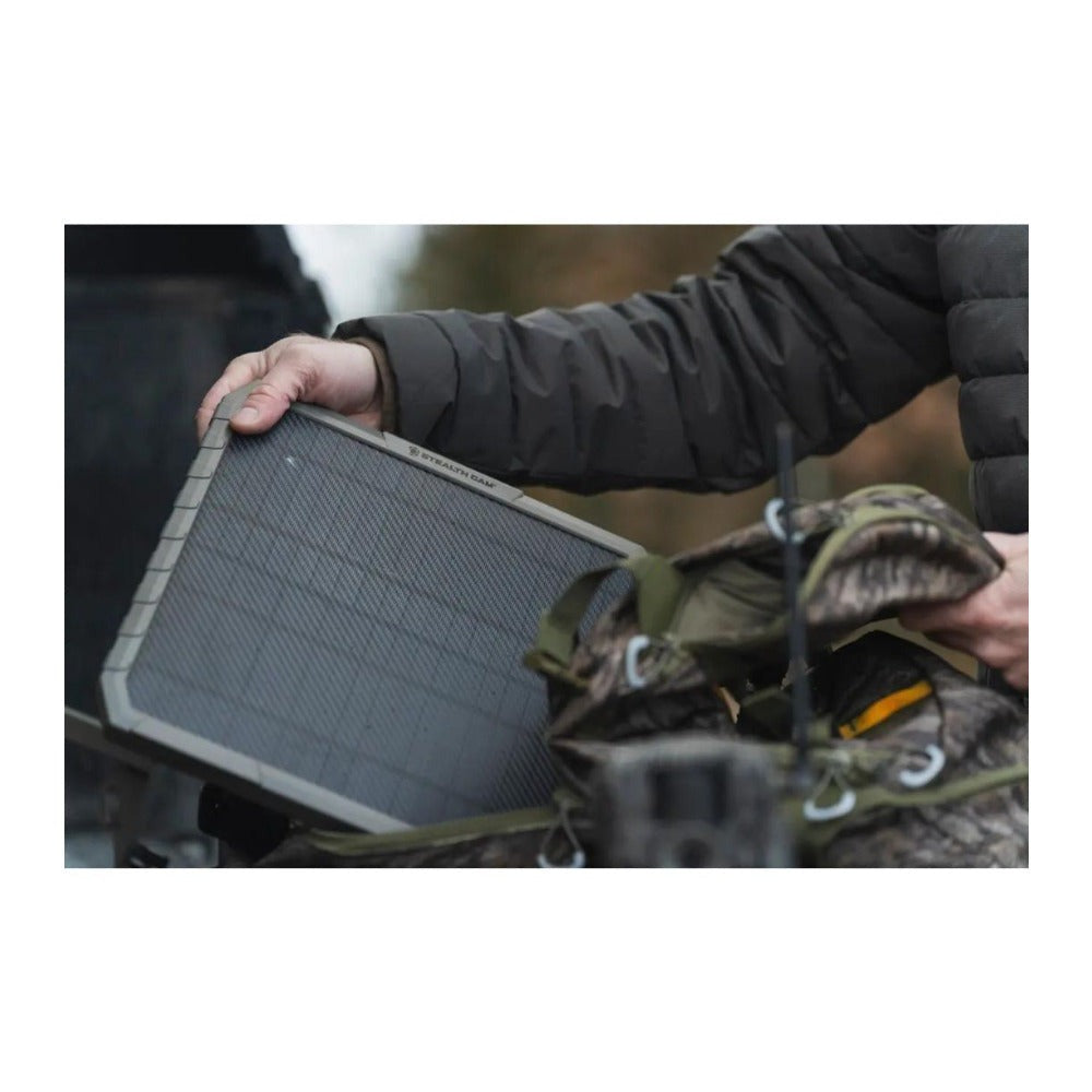 Stealth Cam 3000 mAh FieldMax External EX Solar Battery Pack with Solar Panel Bundle