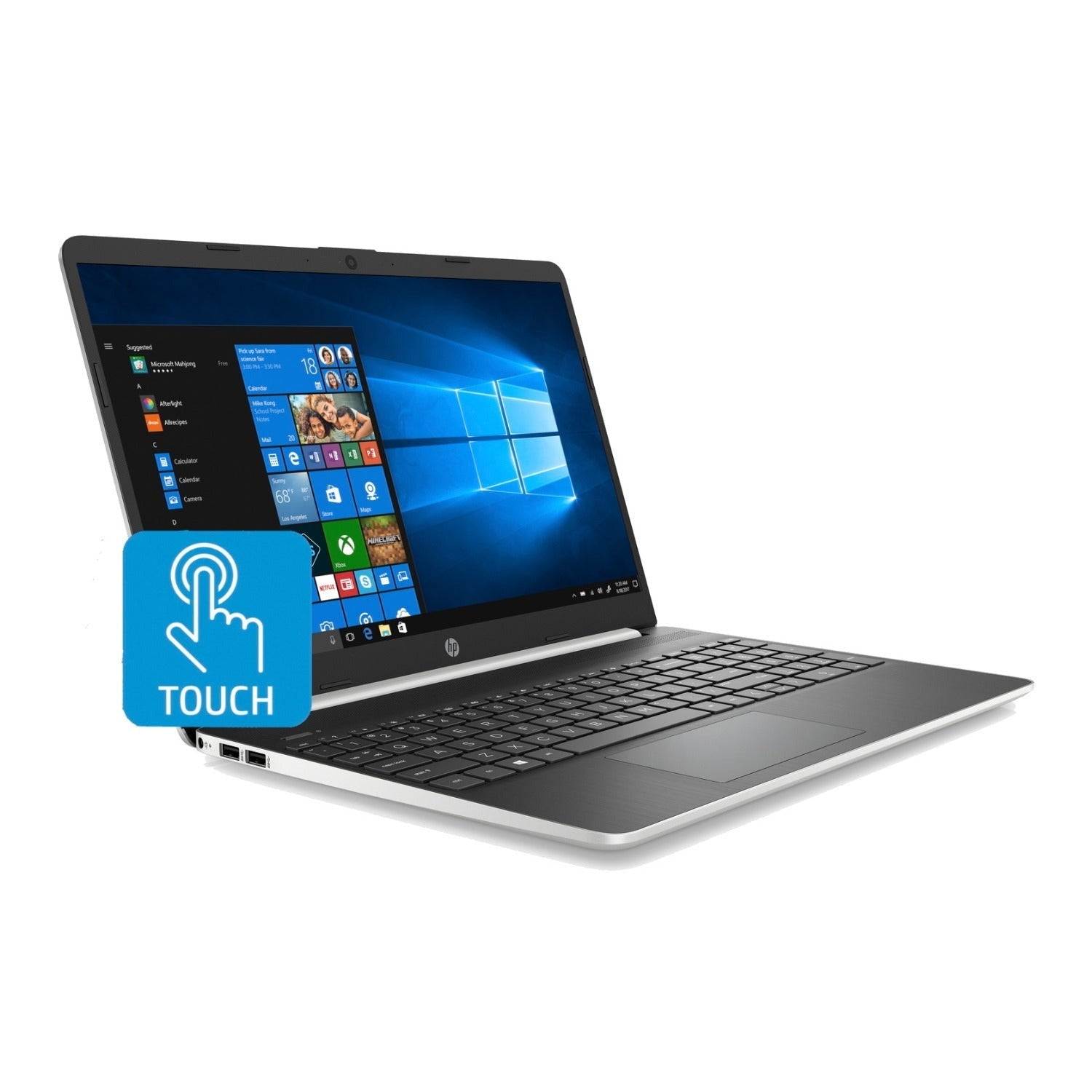HP 15 15.6" Touchscreen Laptop, 10th Gen Intel Core i5-1035G1, 12GB RAM, 256GB SSD (Certified Refurbished)