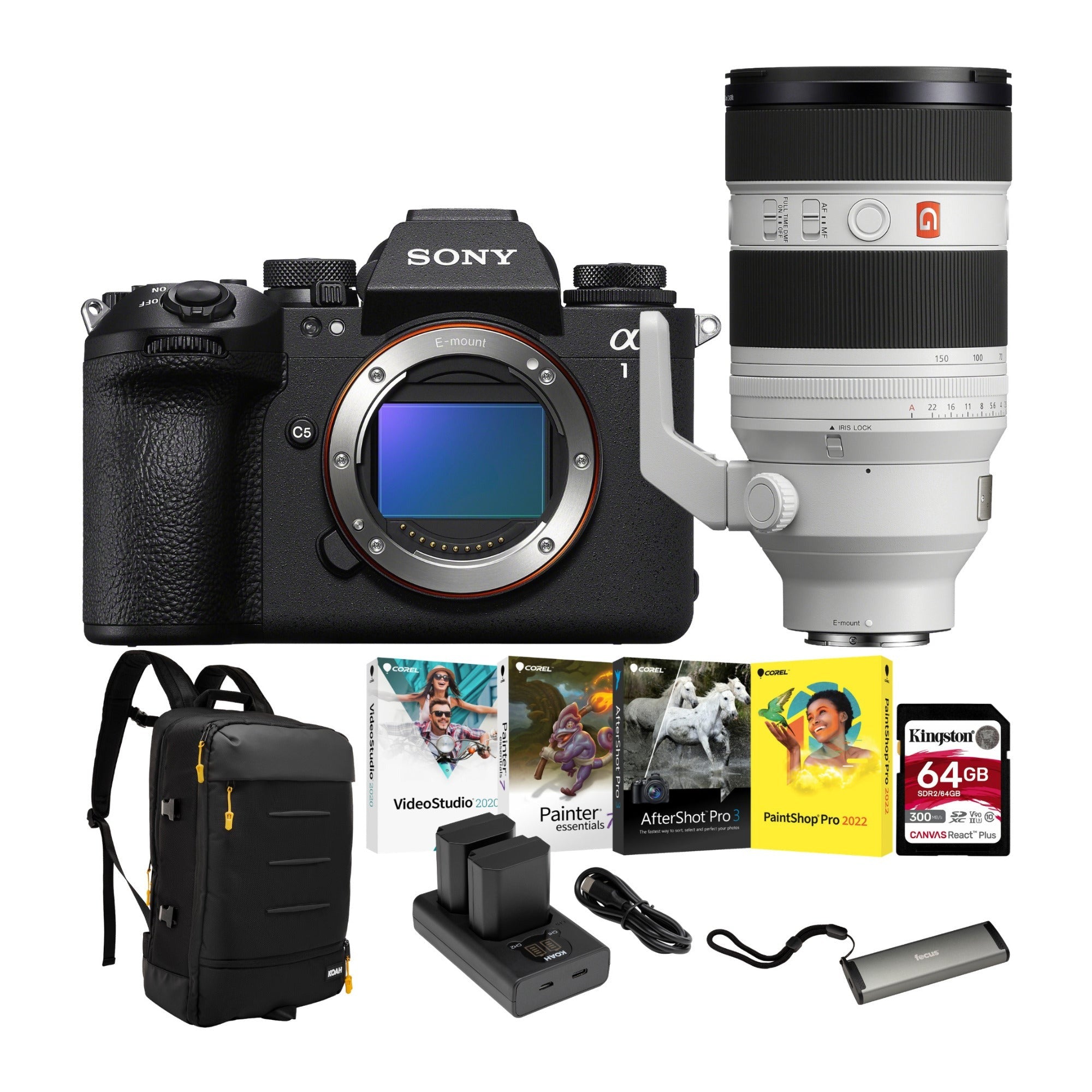 Sony Alpha 1 Mark II Mirrorless Lens Camera with FE 50-150mm F2 GM Lens Bundle