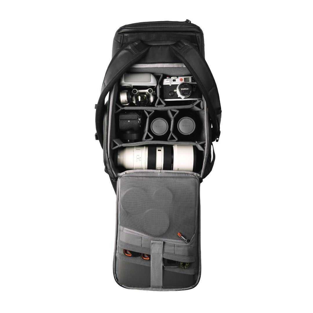 Nanuk N-PVD 30L Backpack with Double-Layered Foam Body for Cameras, Drones, and Accessories (Black)