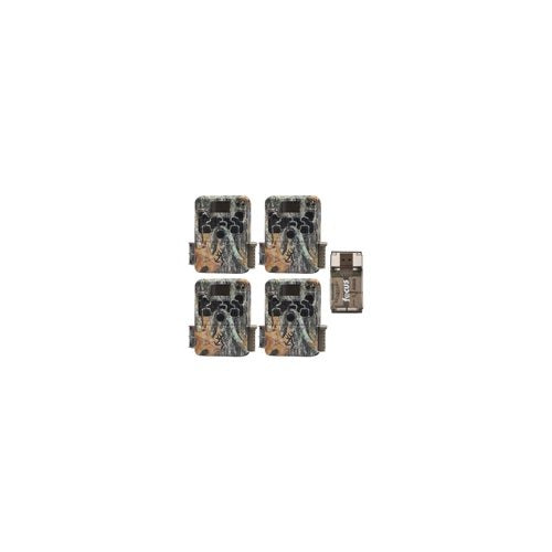 Browning Trail Cameras 16MP Strike Force Extreme Game Cam (4-Pack) w/Card Reader