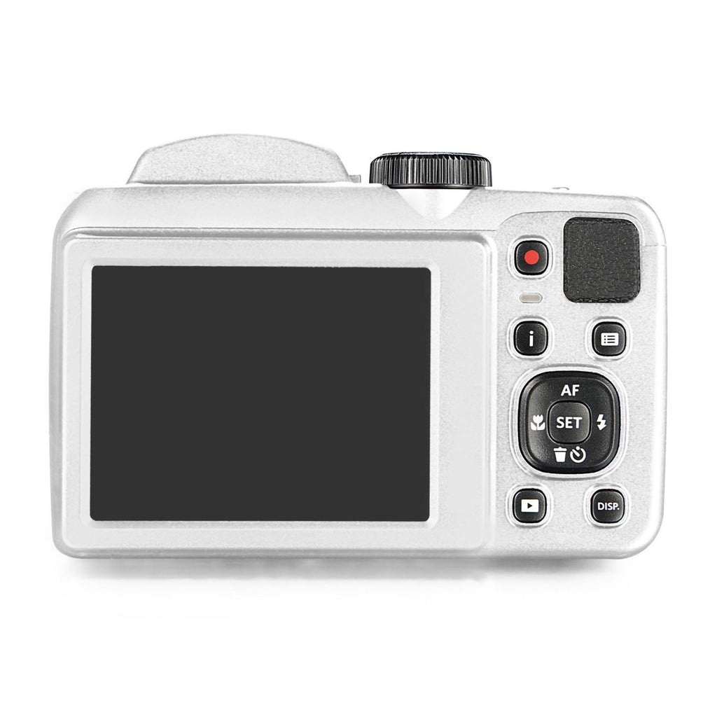 Kodak PIXPRO AZ252 Digital Camera (White) with 32GB SD Card and Tripod Bundle