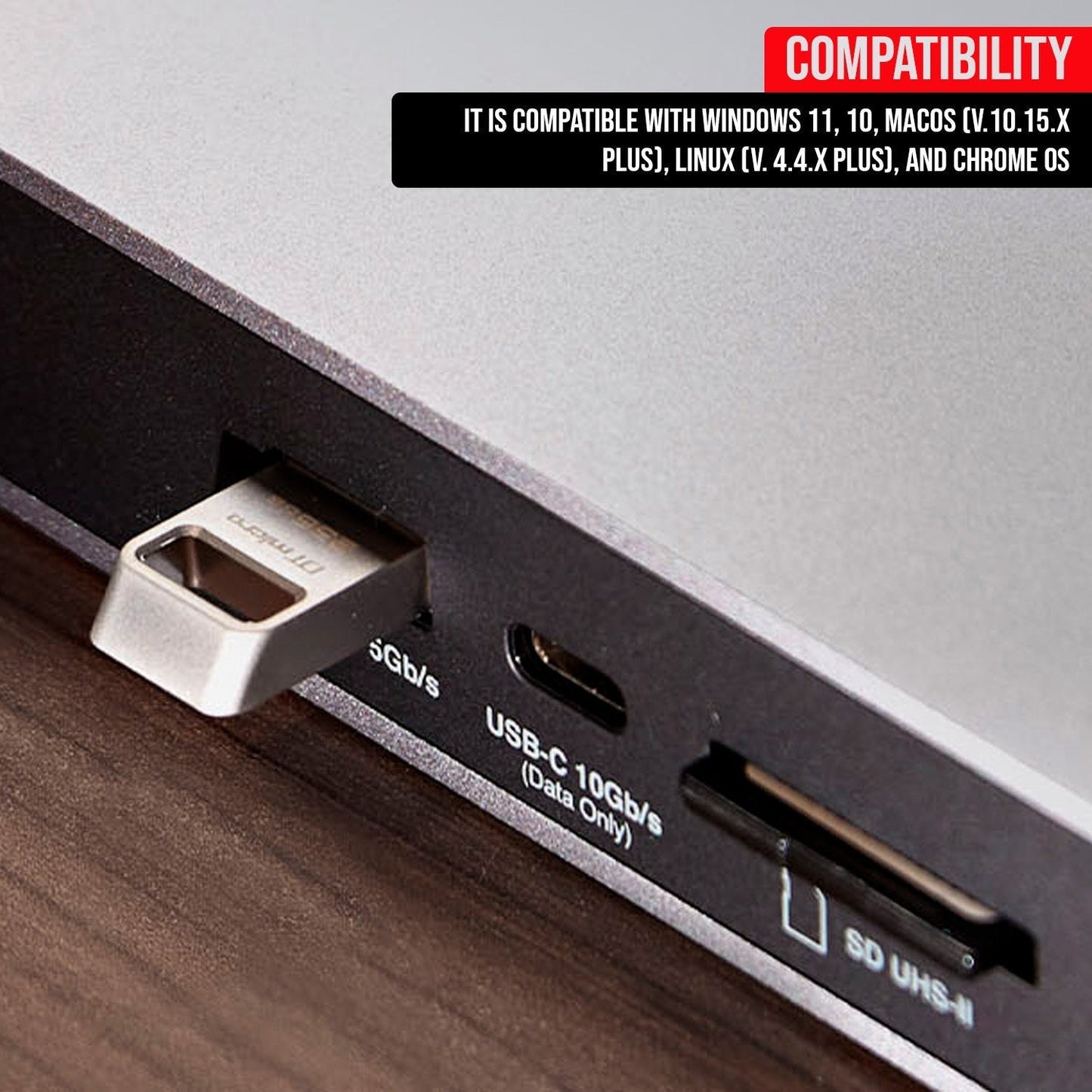 Kingston 64GB DataTraveler Micro USB Metal Flash Drive (5-Pack) and Keyrings (10-Pack) Bundle