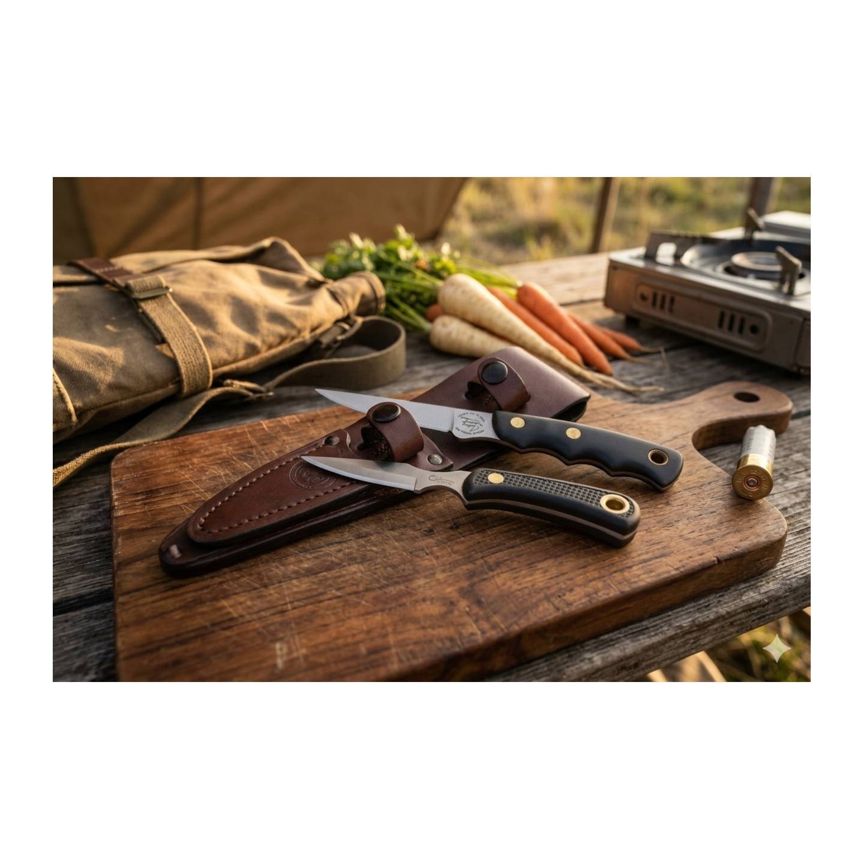 Knives of Alaska Jaeger Hunting and Cub Bear Caping Knife Combo Set - Suregrip