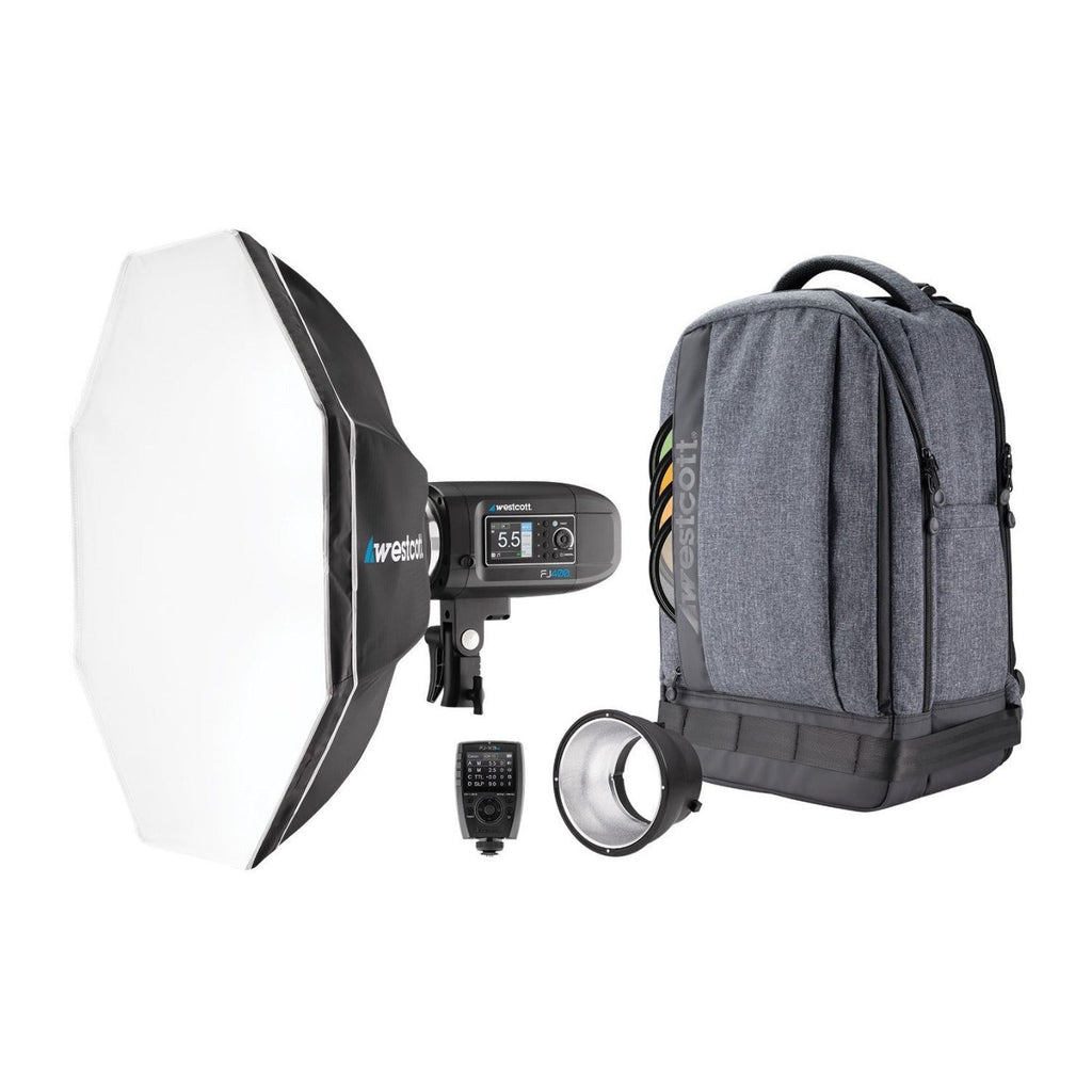 Westcott FJ400 Strobe 1-Light Backpack Kit with FJ-X3 M Trigger Bundle