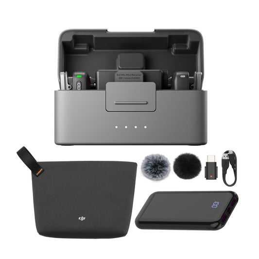 DJI Mic Mini (2 TX + 1 RX + Charging Case) with Wireless Portable Accessory
