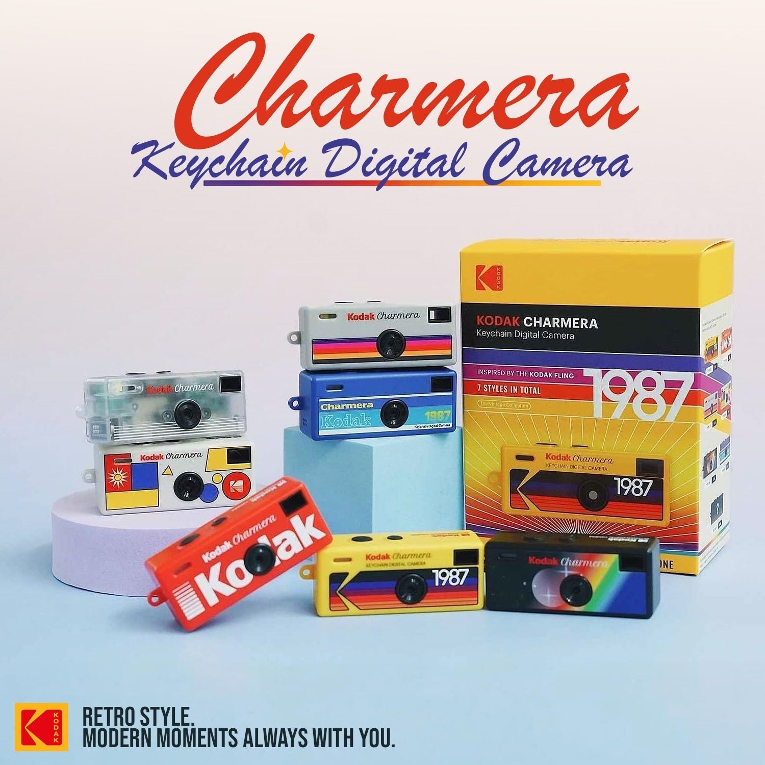Kodak Charmera Key Chain Digital Camera Bundle with Accessories
