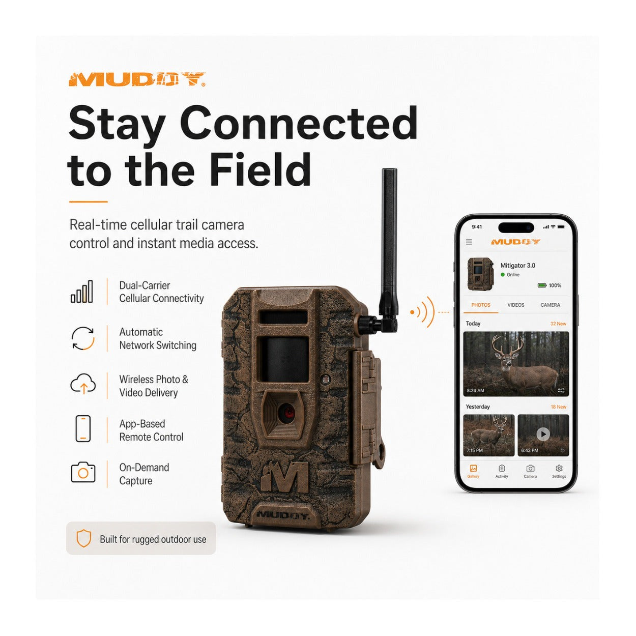 Muddy Outdoors Mitigator 3.0 Combo Cellular Trail Camera (2-Pack) with Accs