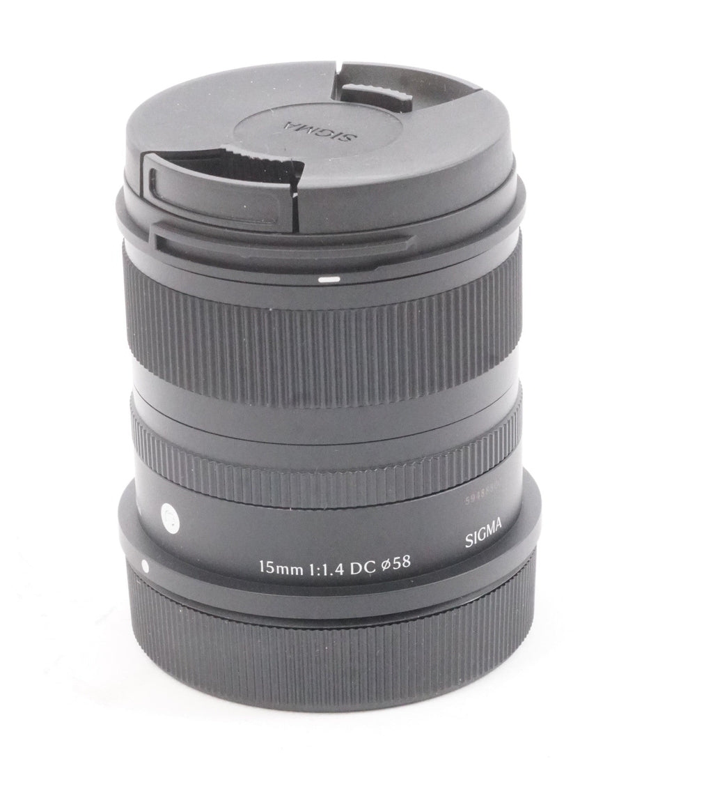 Sigma 15mm F1.4 DC Contemporary Lens for Mirrorless Cameras (Canon RF Mount) (Used)