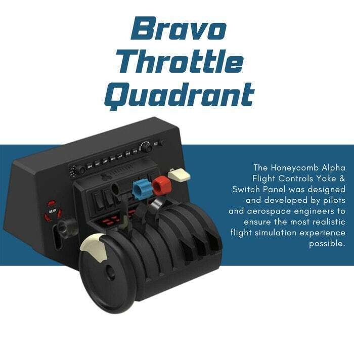 Honeycomb Bravo Throttle Quadrant with Charlie Rudder Pedals and Xbox Hub Bundle