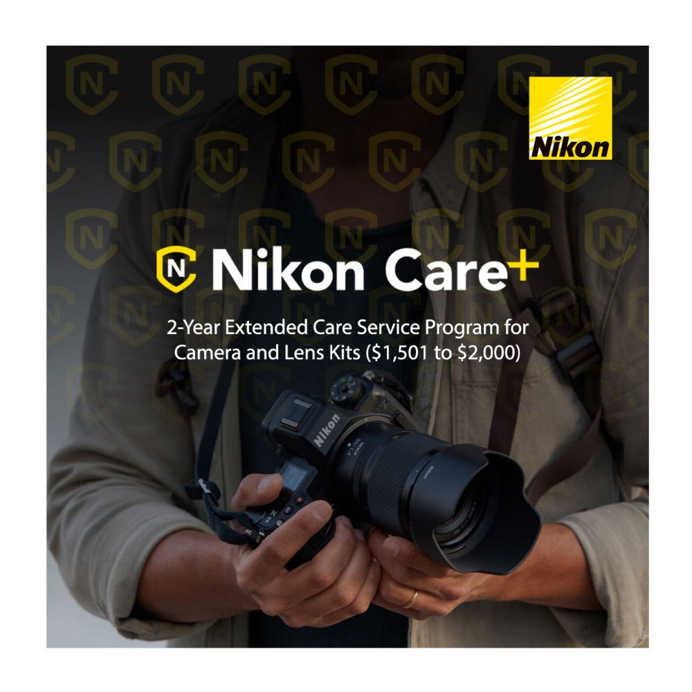Nikon Care+ 2-Year Extended Warranty Plan for Cameras and Lenses Kit ($1,501-$2,000)
