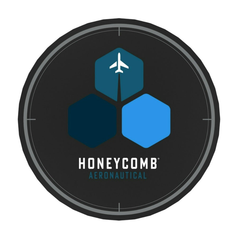 Honeycomb Aeronautical HC003929 LIMA Soft Flight Seat Mat for Smooth Chair Movement (Black)