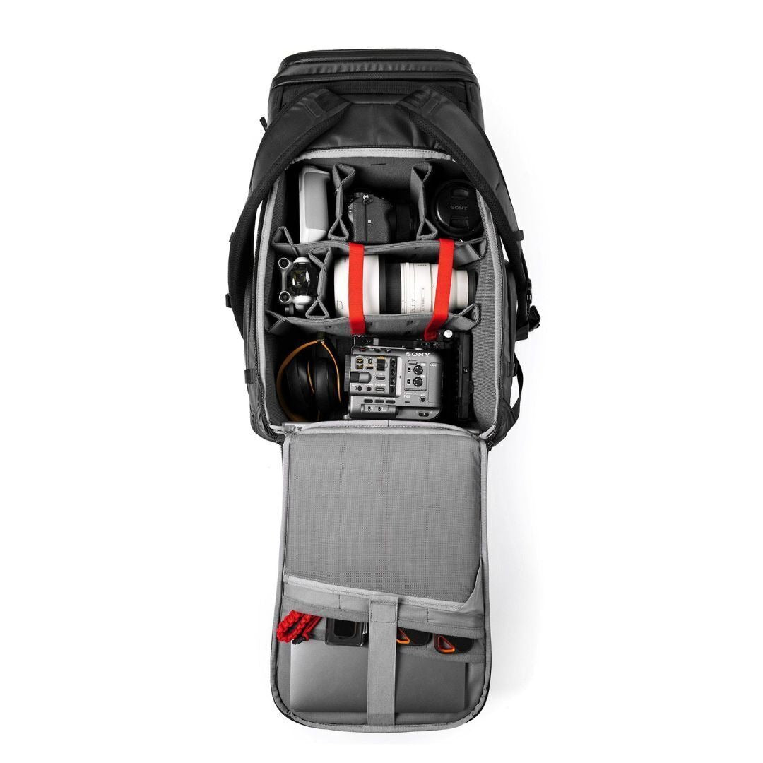 Nanuk N-PVD 35L Backpack with Double-Layered Foam Body for Cameras, Drones, and Accessories (Black)