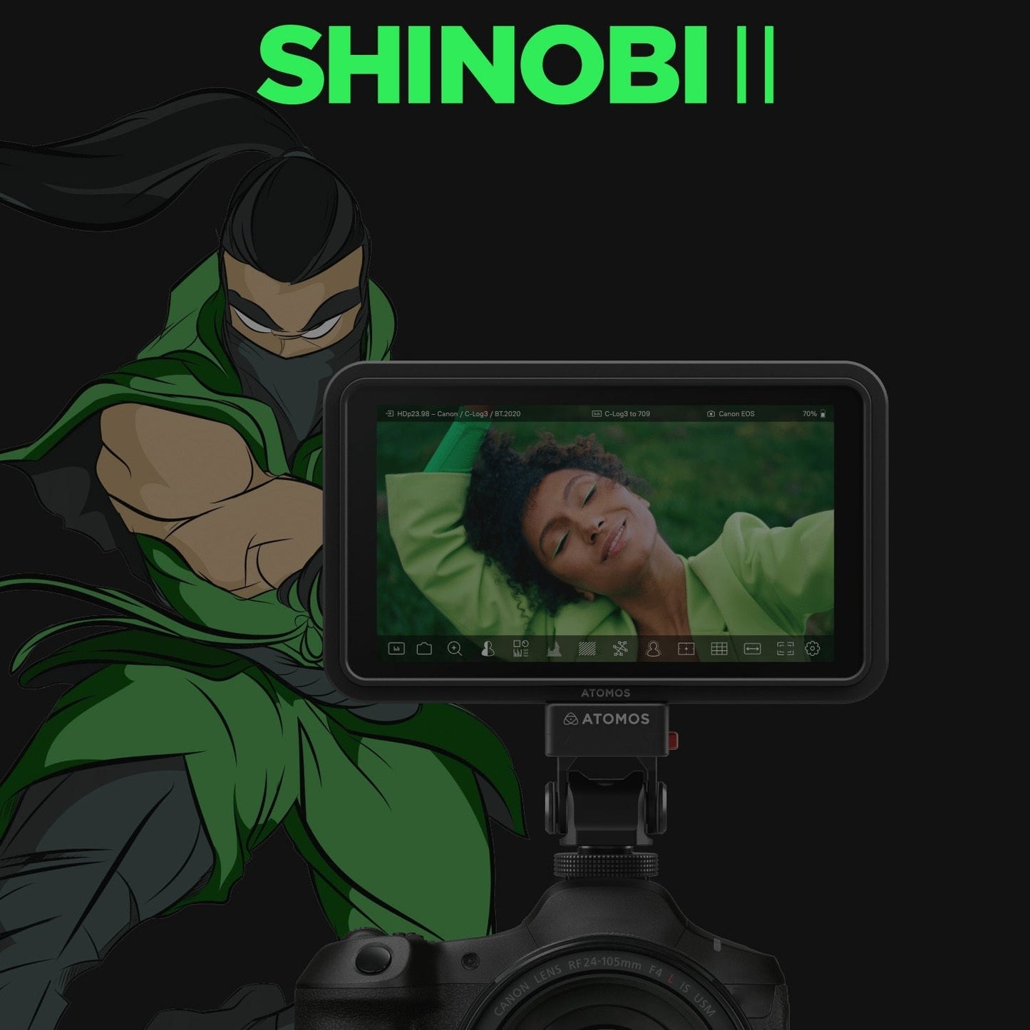 Atomos Shinobi II 5-Inch HDMI 4K Monitor Bundle with Creator Kit