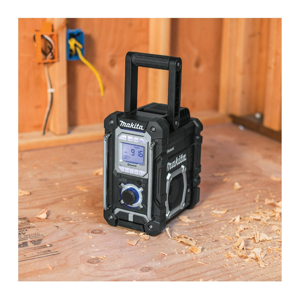 Makita XRM06B 18V LXT Li Ion Cordless Bluetooth Job Site Radio with Stereo Sound